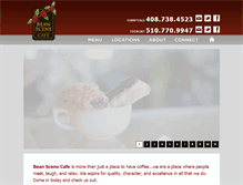 Tablet Screenshot of beanscenecafe.com